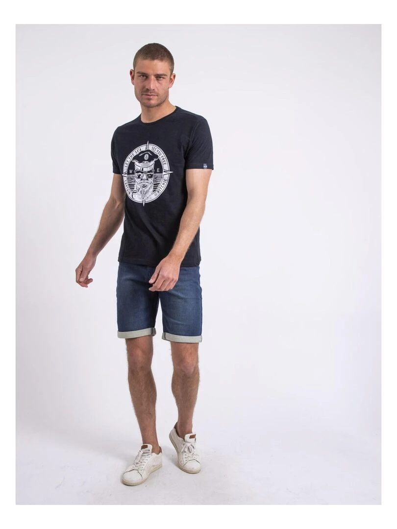 T shirt col rond NOLOLAND   Bleu marine