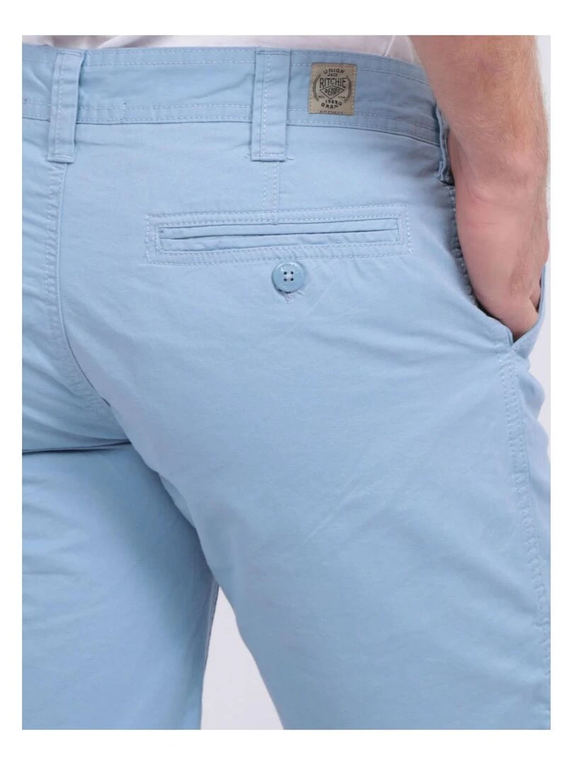 Bermuda chino BAGOO   Bleu ciel