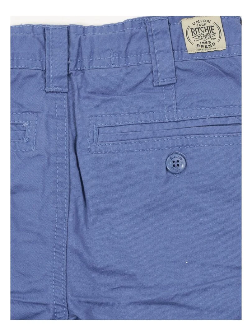BERMUDA CHINO BAGOO BOY   Bleu