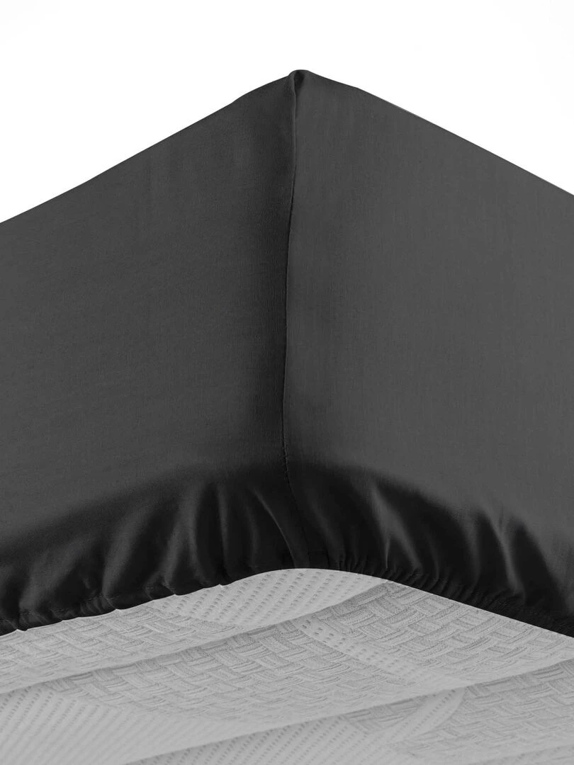 Drap housse Collection Couleur Emotion Noir