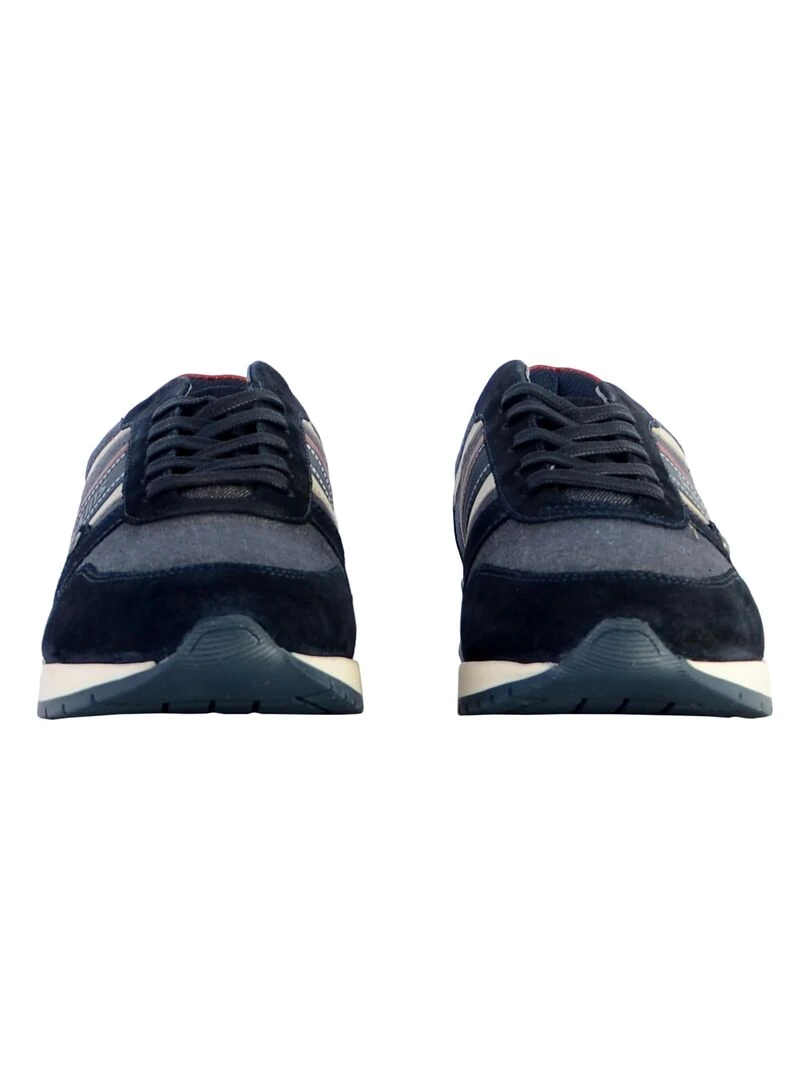Basket Cuir Redskins Veridic   Bleu