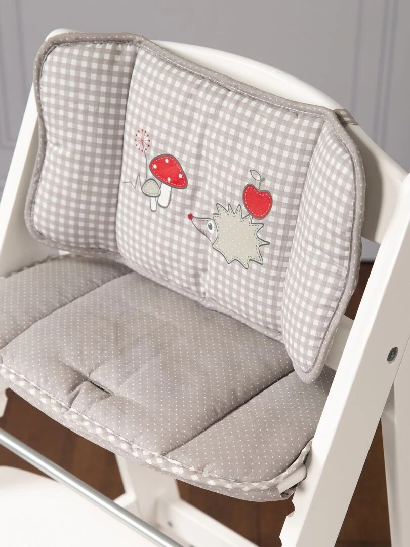 ROBA Chaise Haute Évolutive "Sit Up III" + Coussin "Adam & Eule" Blanc