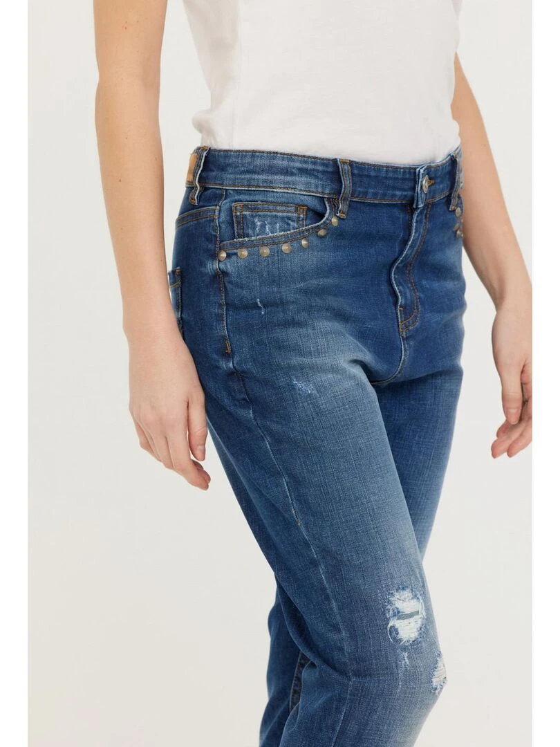 Lee Cooper   Jean coton boyfriend JOHANA   Bleu