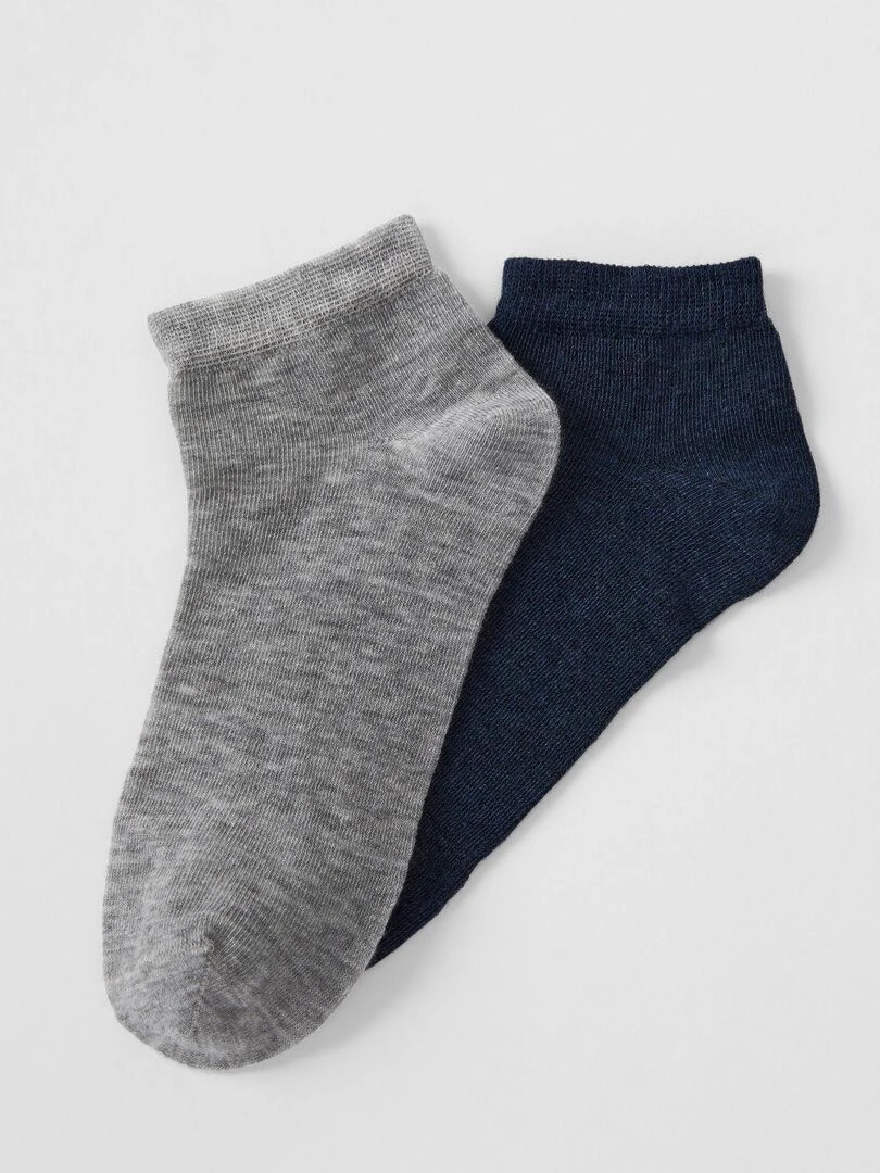 Lot de 2 paires de socquettes Climatyl Damart Bleu gris