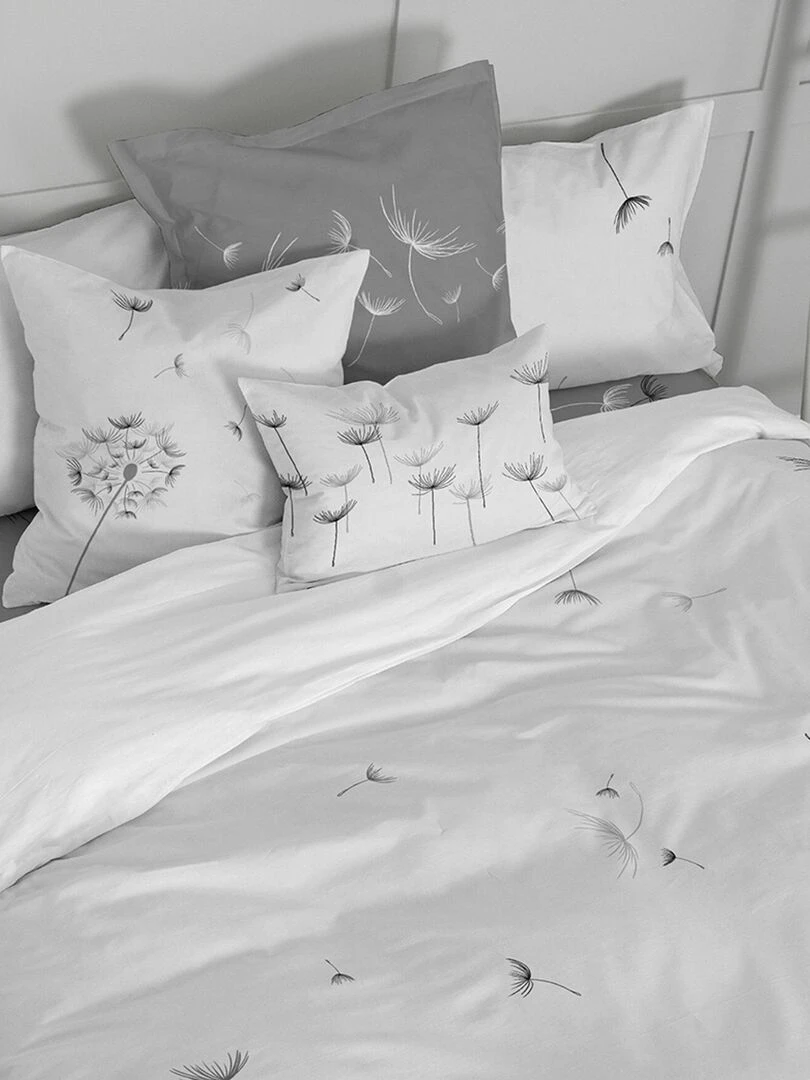 Housse de coussin Dandelion "Happyfriday"   Blanc