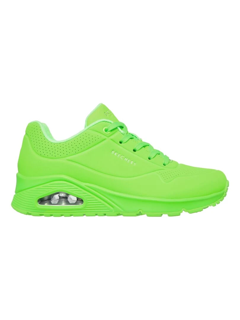 Basket Skechers Night Shades Noir Vert clair