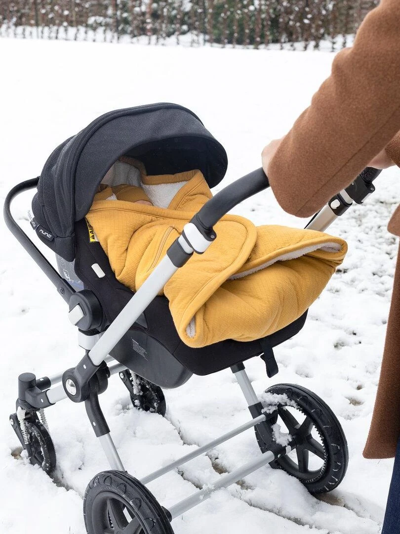 Bemini Nid d'ange BISIDE ouatiné Pady tetra jersey et teddy   Doré/or