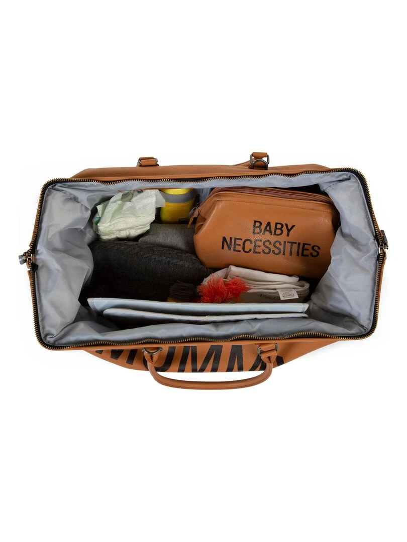 Sac à langer à anses Mommy bag brun Marron