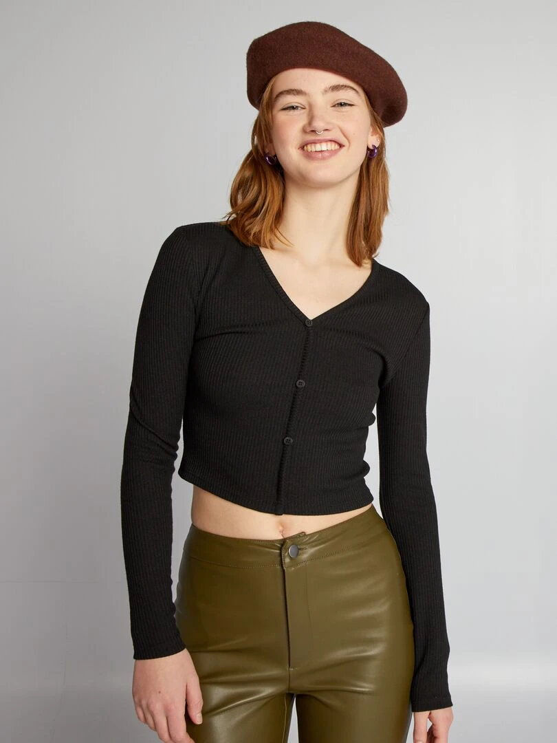 T shirt court   noir