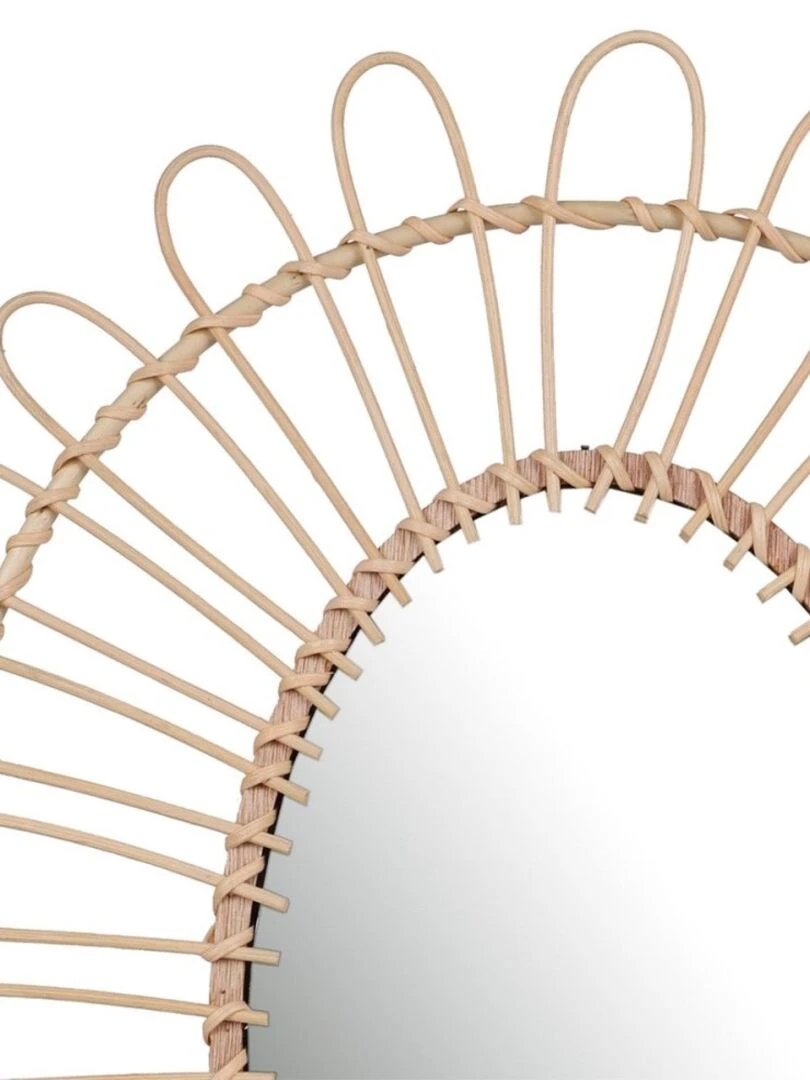Miroir Dalia bambou 52x60 cm Beige
