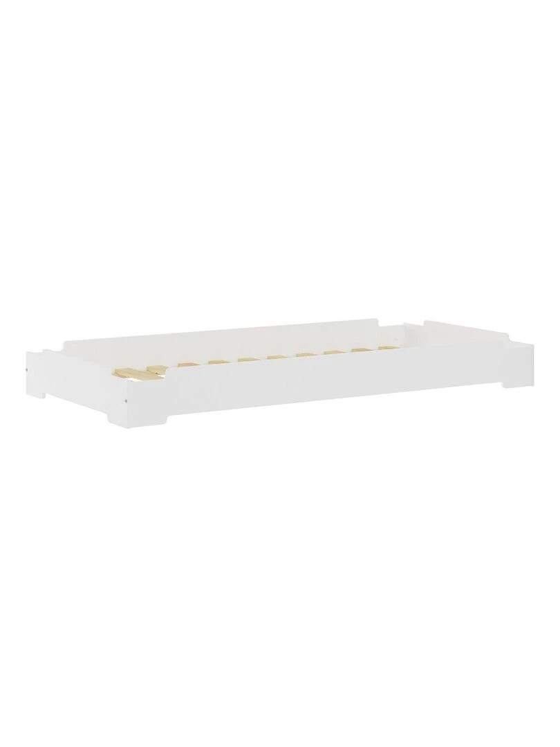 Pack lit empilable avec matelas Stack AKITEN RETAIL Blanc Blanc