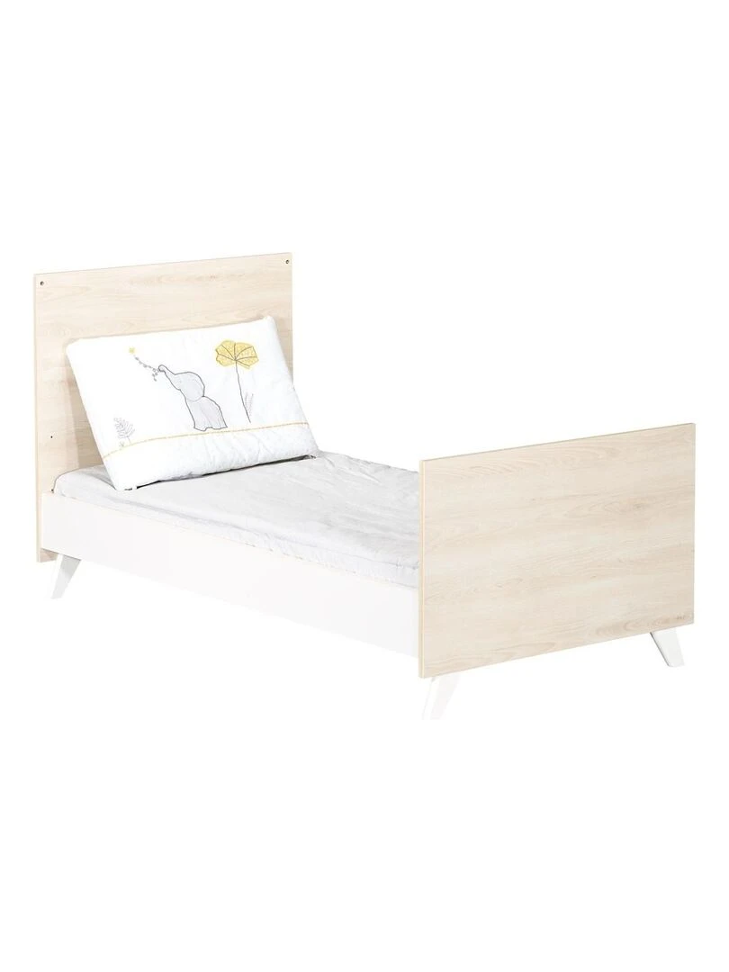 Lit évolutif SCANDI   BABYPRICE   Blanc Beige