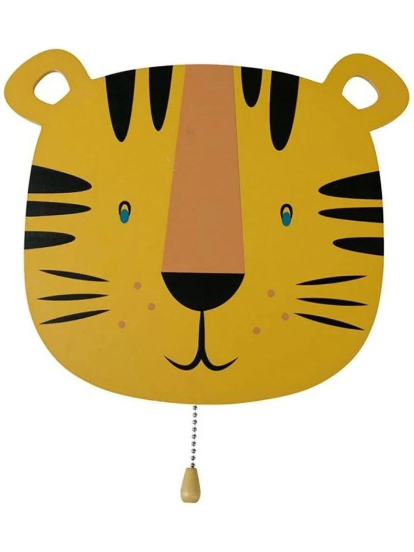 Applique murale bois tigre LED Jaune