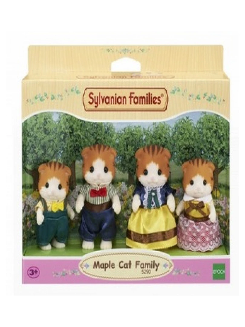 5290 'sylvanian Families' Famille Chats Roux   N/A