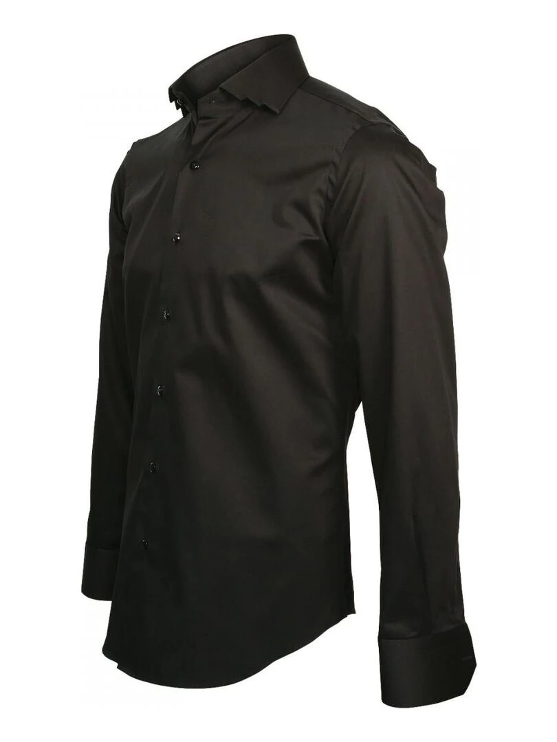 Chemise col crocodile SPARK Noir