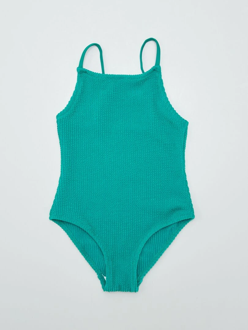 Maillot de bain 1 pièce Taille ajustable Vert