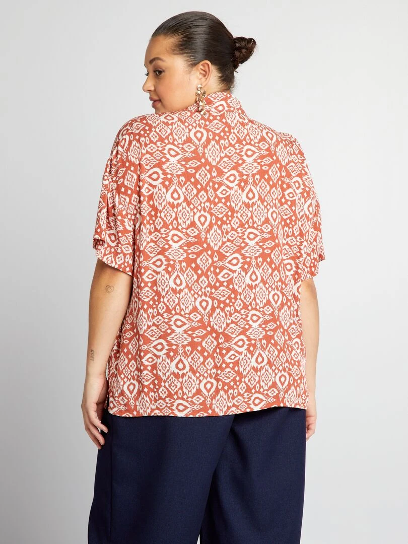Chemisier à motifs   Orange
