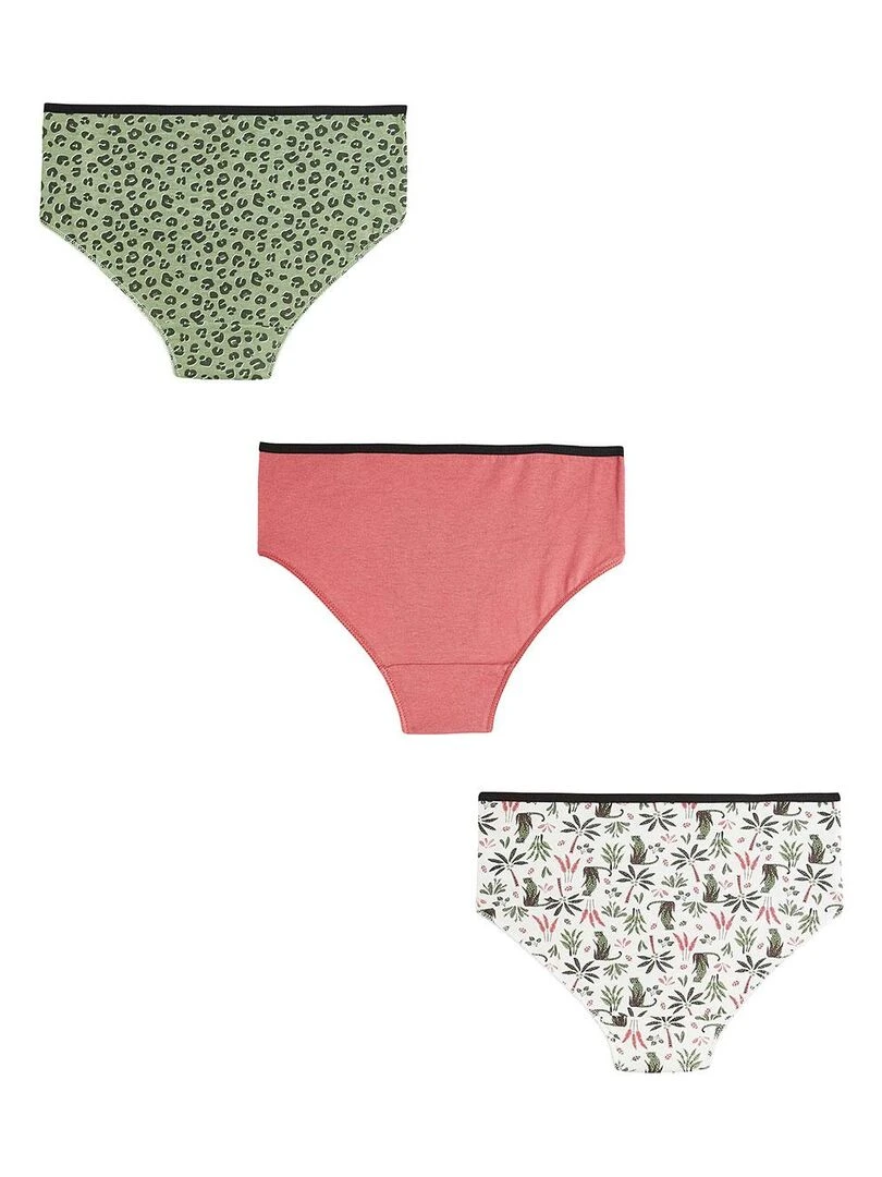 Lot de 3 culottes fille Rio Multicolore