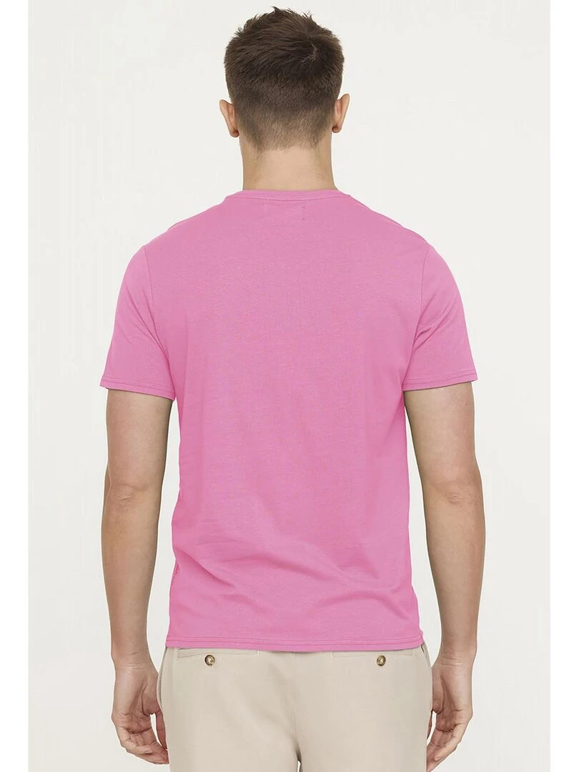 Lee Cooper   T shirt manches courtes coton regular AJESSY MC   Rose
