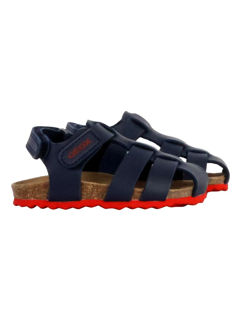 Sandales Cuir Enfant Geox Chalki   Bleu