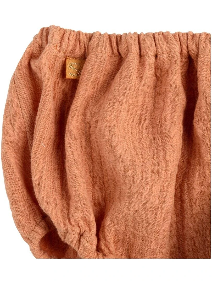 Culotte bloomer Bébé en coton lot de 2 SAUTHON Blanc Orange