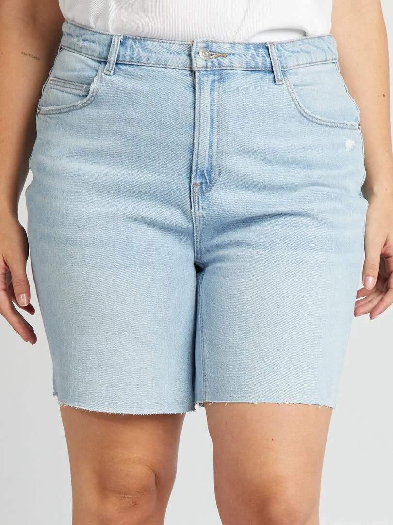 Bermuda en jean Bleu