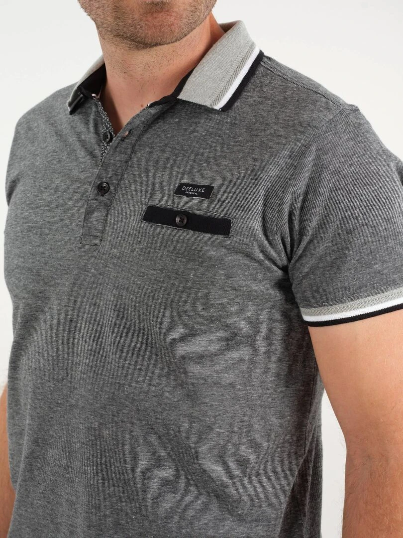 Polo en jersey pour homme 'Deeluxe'   Gris