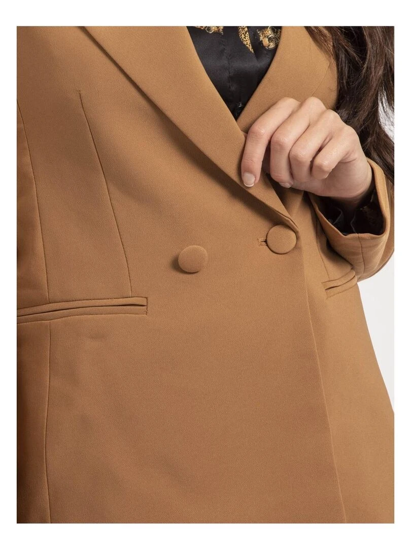 Blazer double boutonnage UNELOR   Marron caramel