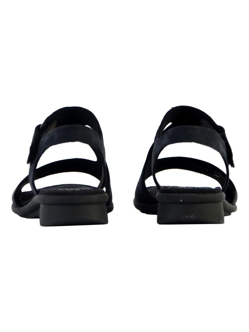 Sandale Plate Cuir Gabor Soft Nubuck   Bleu