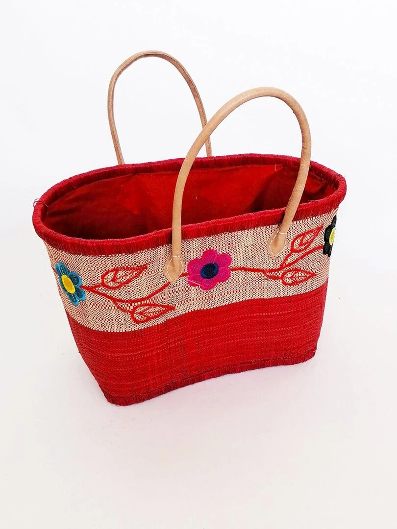 Panier Namakia MM Rouge avec pochon Rouge