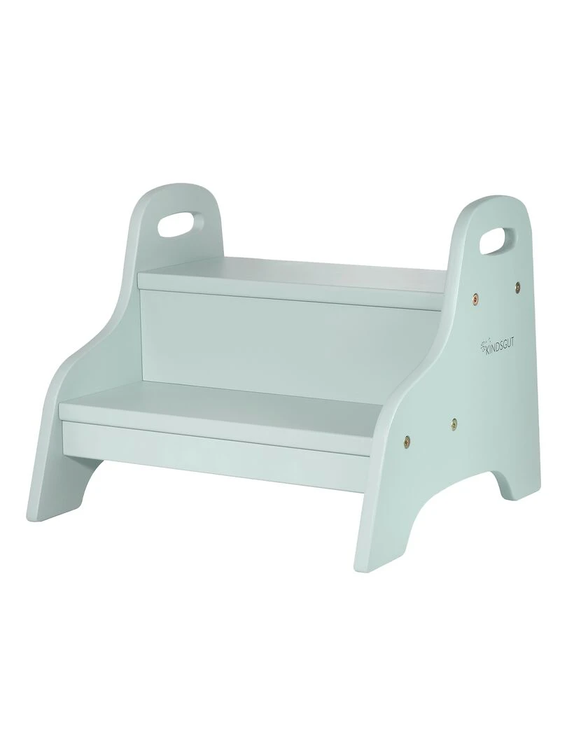 Marchepied enfant en bois Bleu
