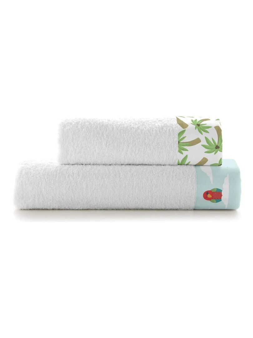Lot de serviettes Pirata "Happyfriday" Blanc