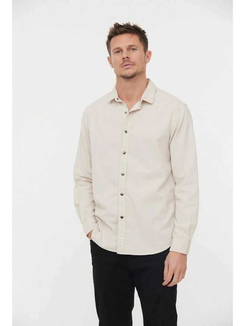 Lee Cooper Chemise manches longues velours regular DIOZEZ Beige
