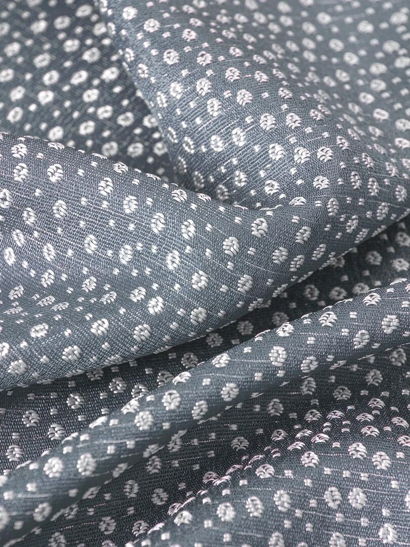 Paire de rideaux obscurcissant à point blanc   Gris