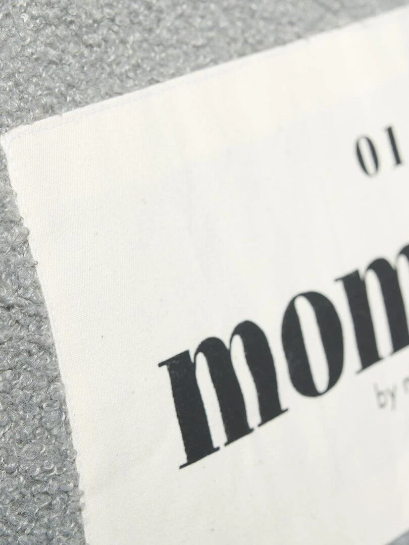 Sac à langer à anses  Mom bag large Teddy   Gris