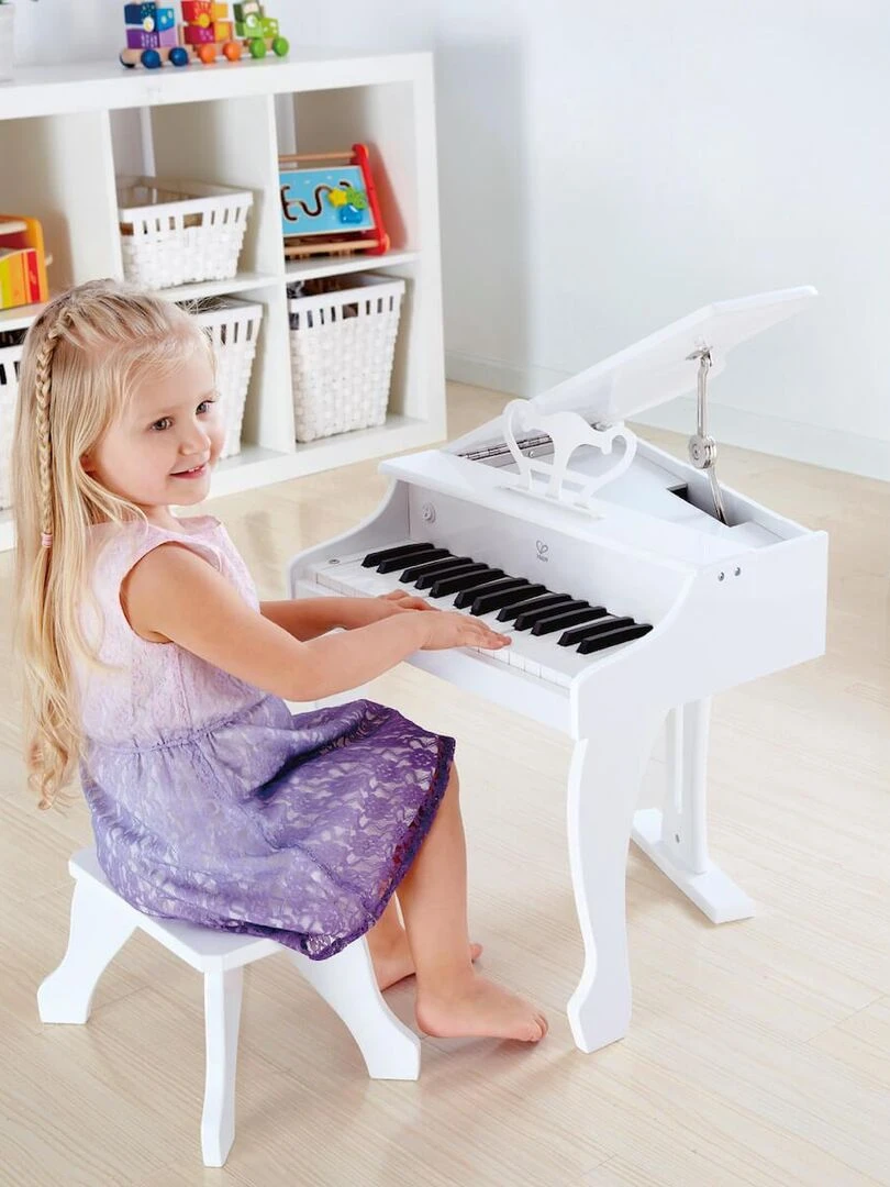 Piano À Queue Électronique Deluxe Blanc   N/A