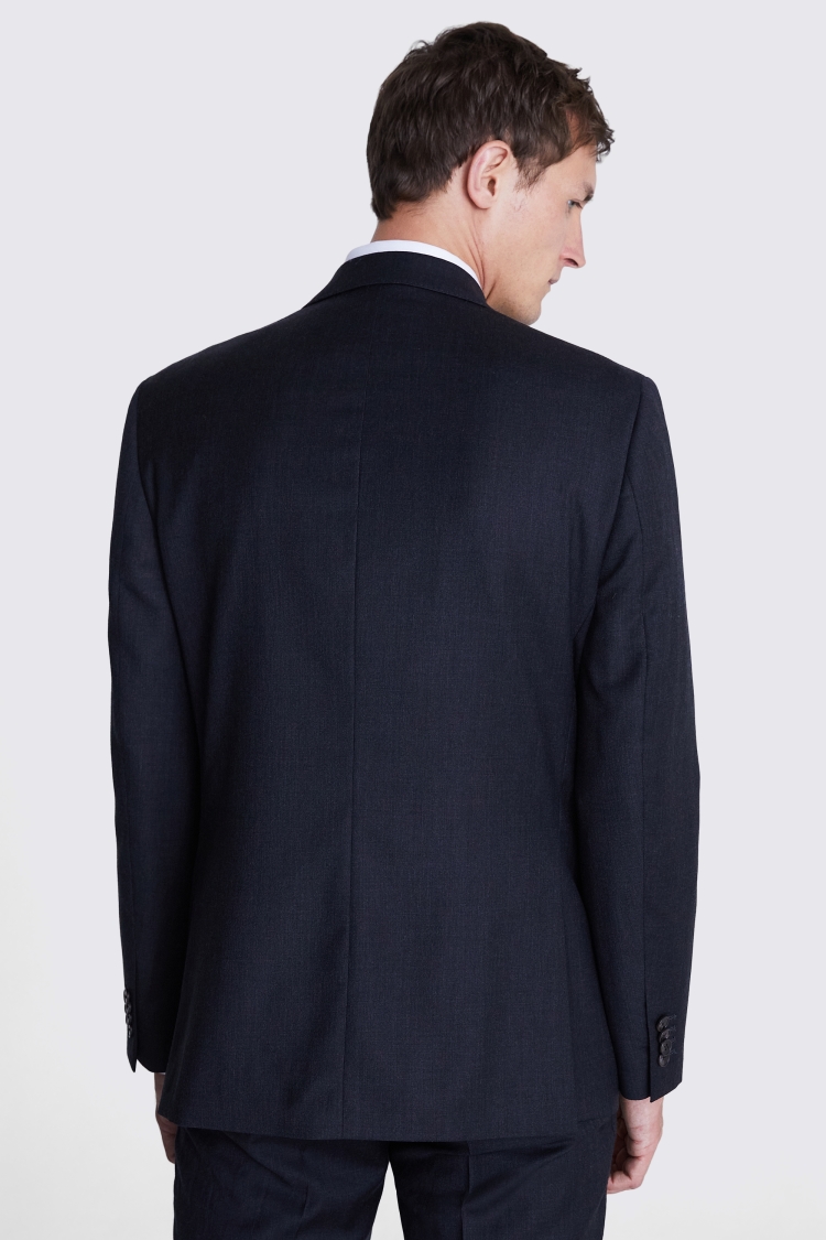 Italian Tailored Fit Blue Check Jacket   Buy Online at Moss