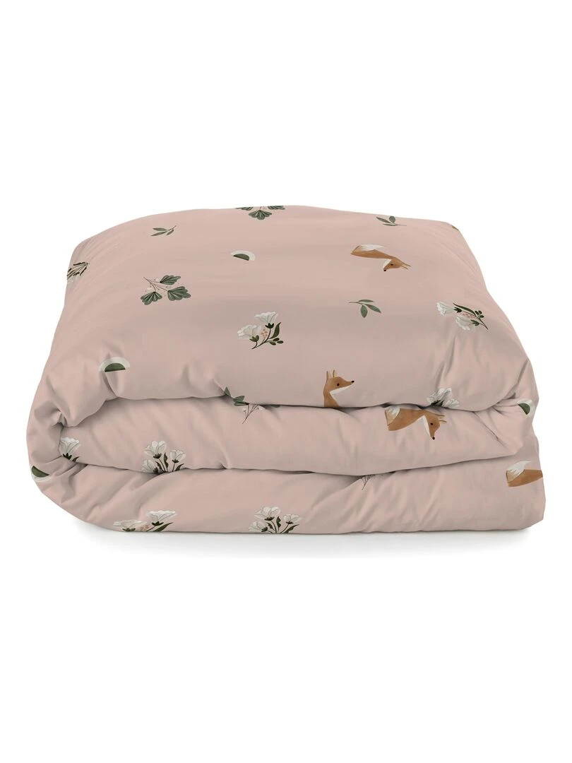 Parure housse de couette 2 pièces Fox forest "Happyfriday"   Blanc