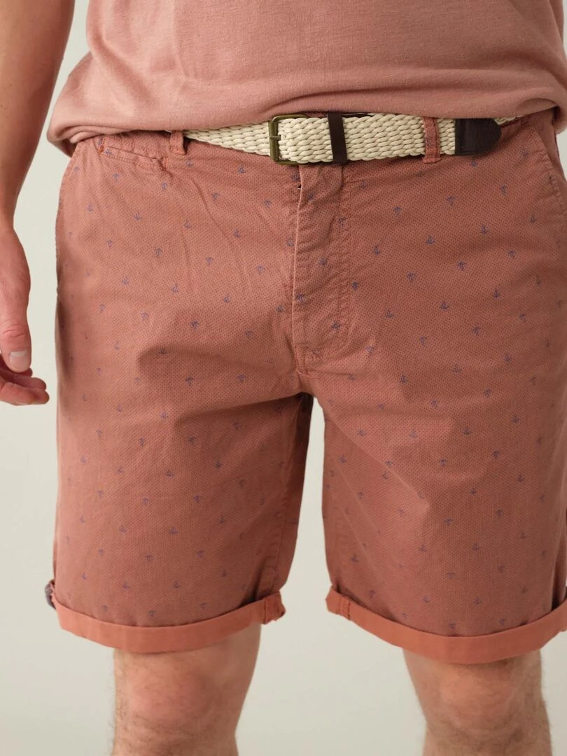 Bermuda en coton pour homme 'Deeluxe'   Rose