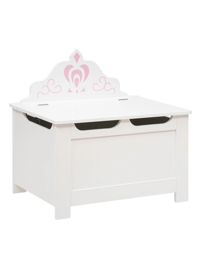Coffre de rangement couronne hiver Blanc