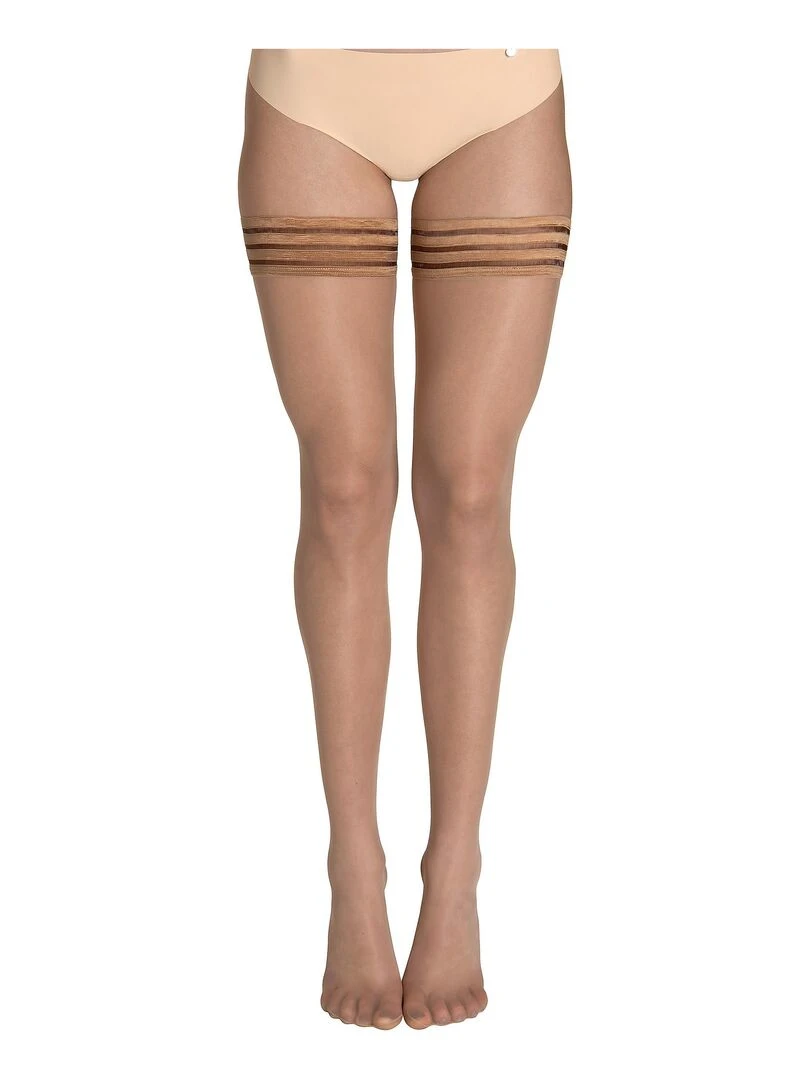 Bas autofixants 15 DEN Hold Up Beige