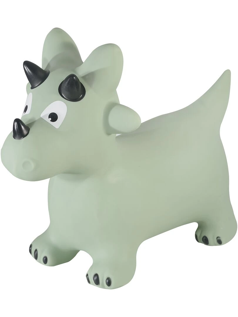 Animal sauteur gonflable en plastique dino Vert kaki