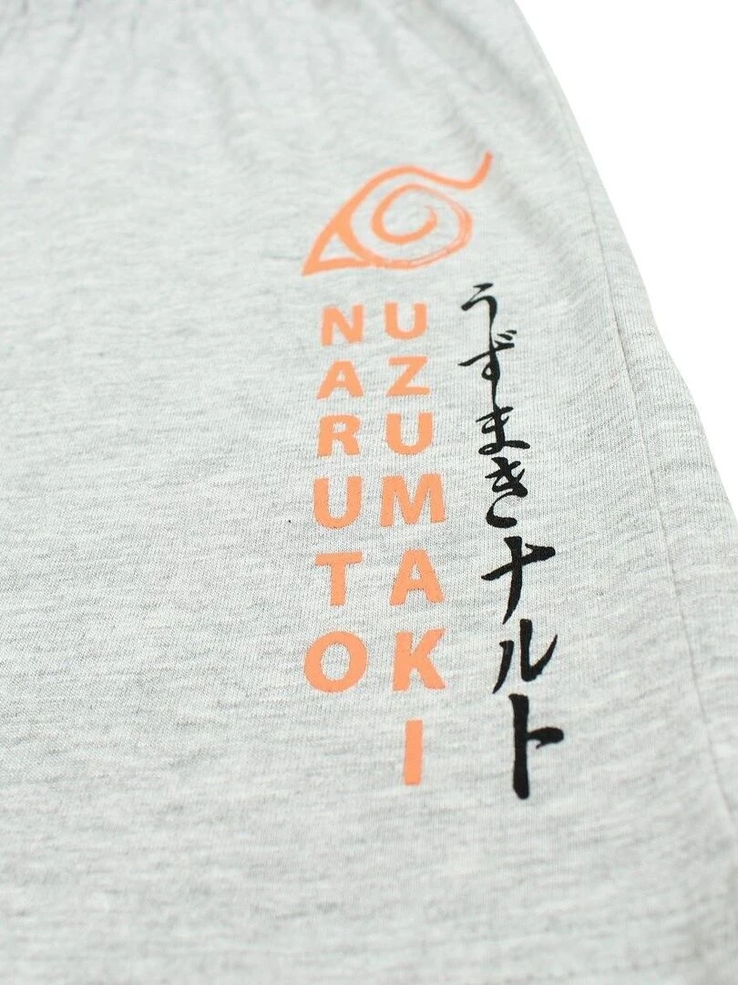 Naruto   Ensemble ​​T shirt short garçon Imprimé Naruto   Bleu marine