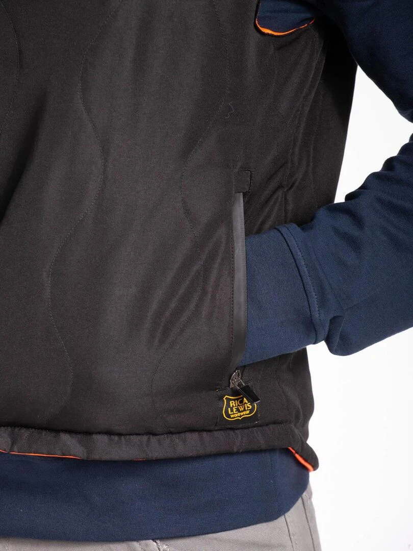 Gilet sans manches matelassé réversible 'Rica Lewis'   Noir