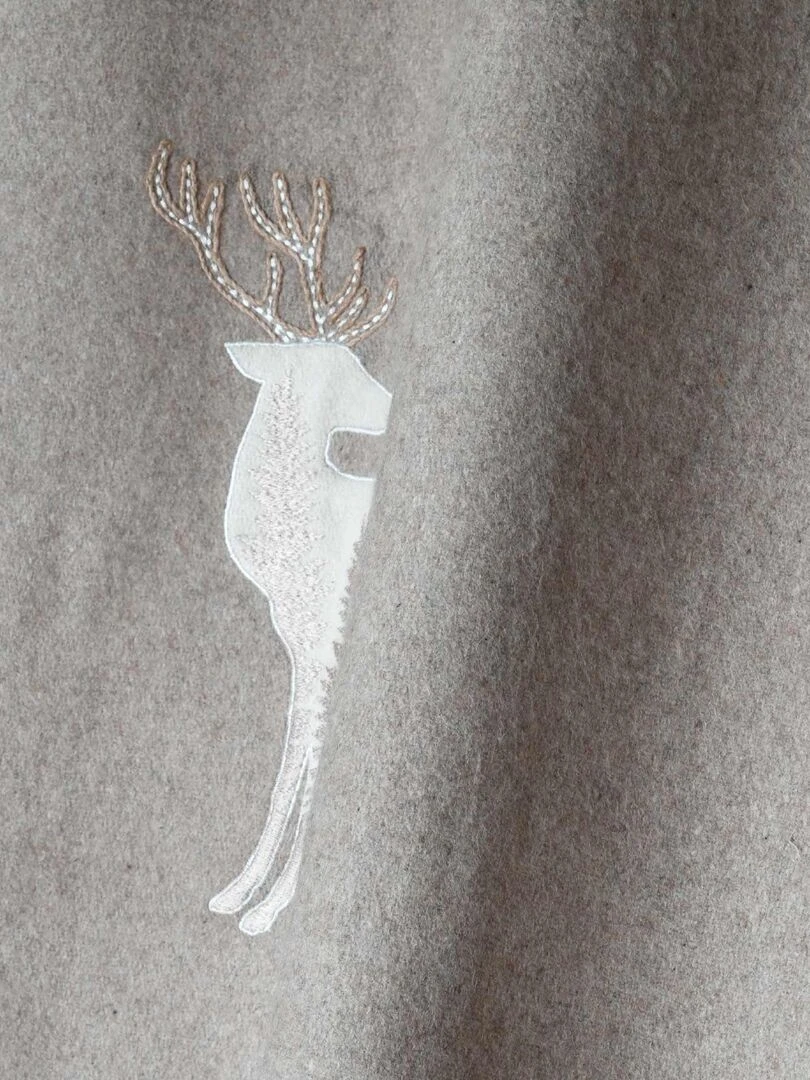 Rideau tamisant    Effet laine   Taupe