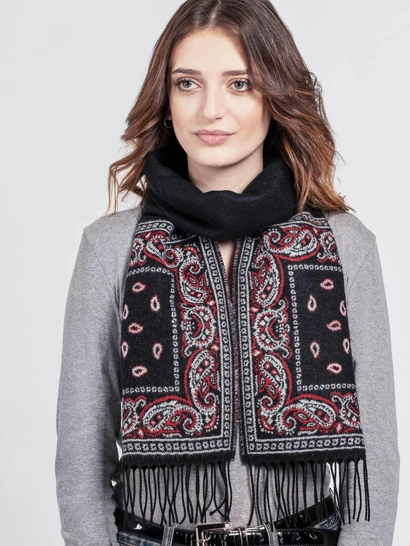 Echarpe Cashme   Fabriqué en France   Rouge