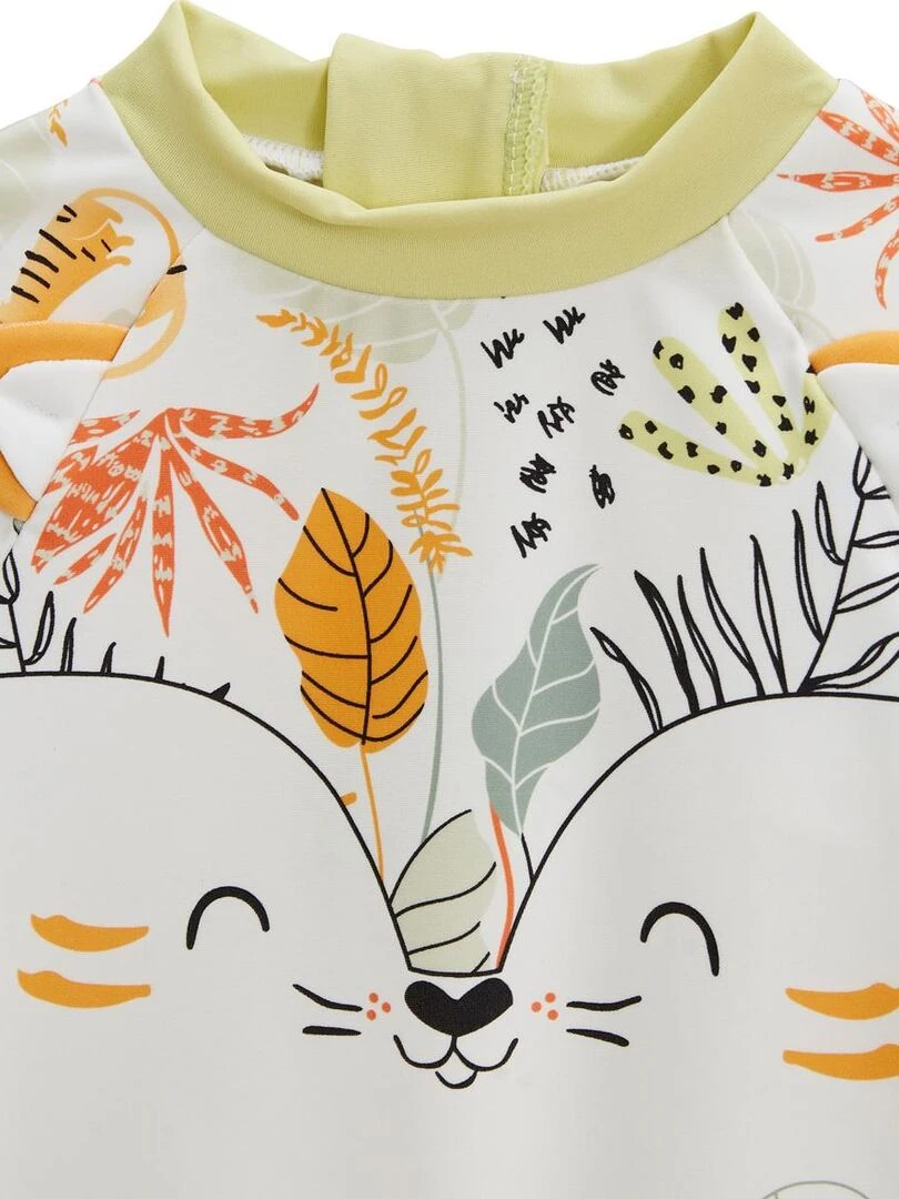 Maillot de bain bébé 2 pièces t shirt de protection UV & boxer Dumbea   Vert