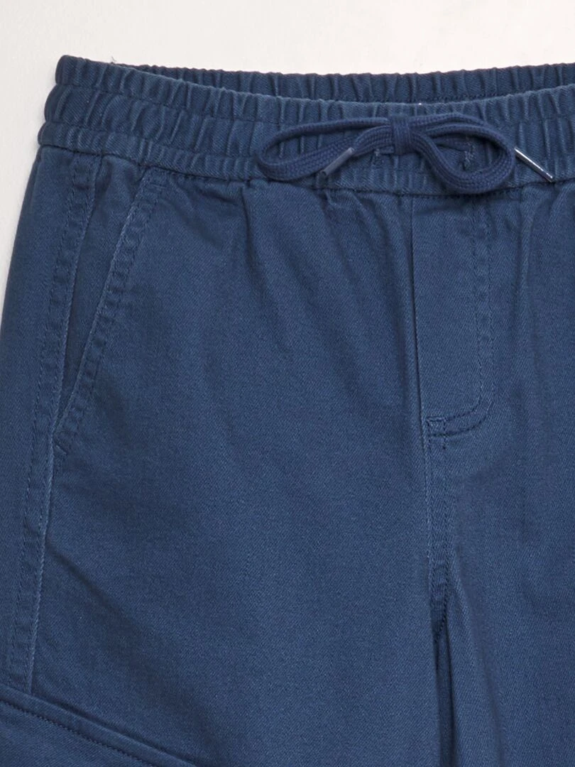 Pantalon avec poches sur les côtés   Bleu