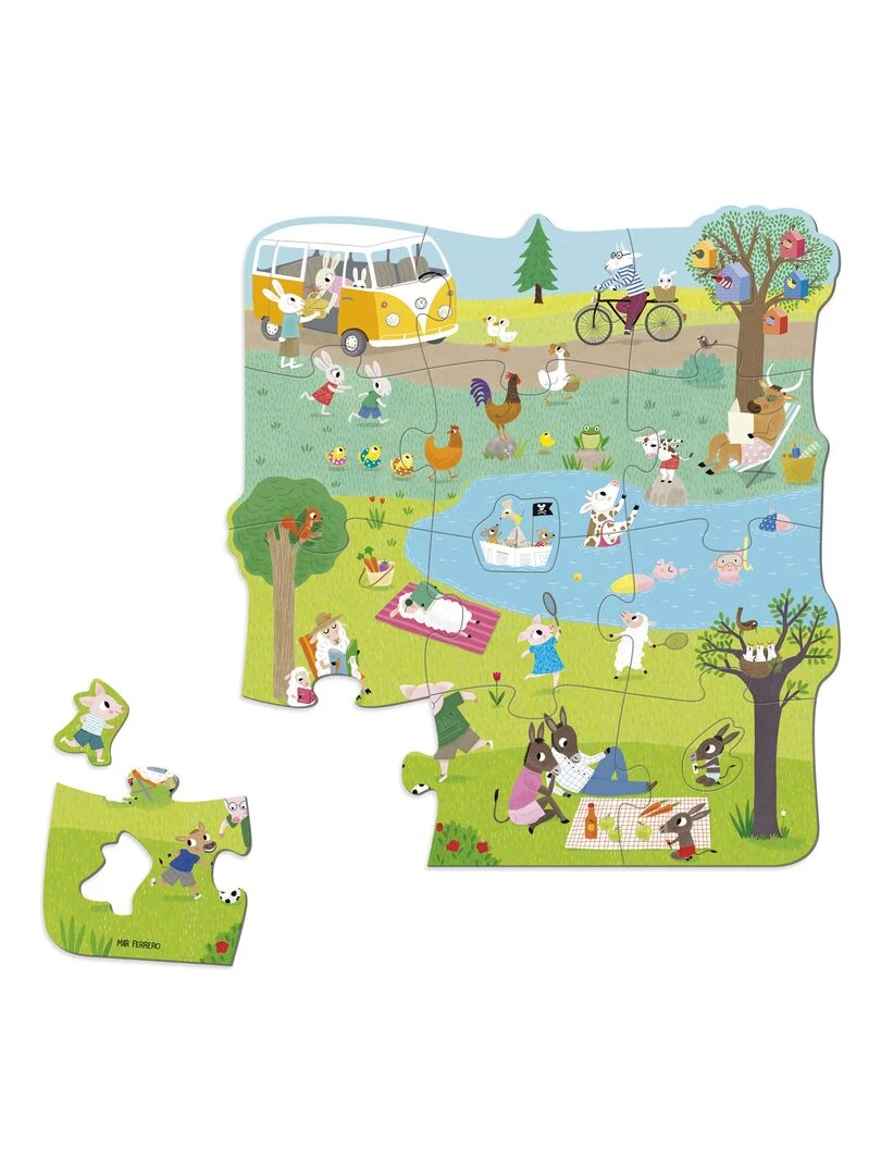Puzzle Une Journée À La Campagne Xxl (16 Pièces) N/A