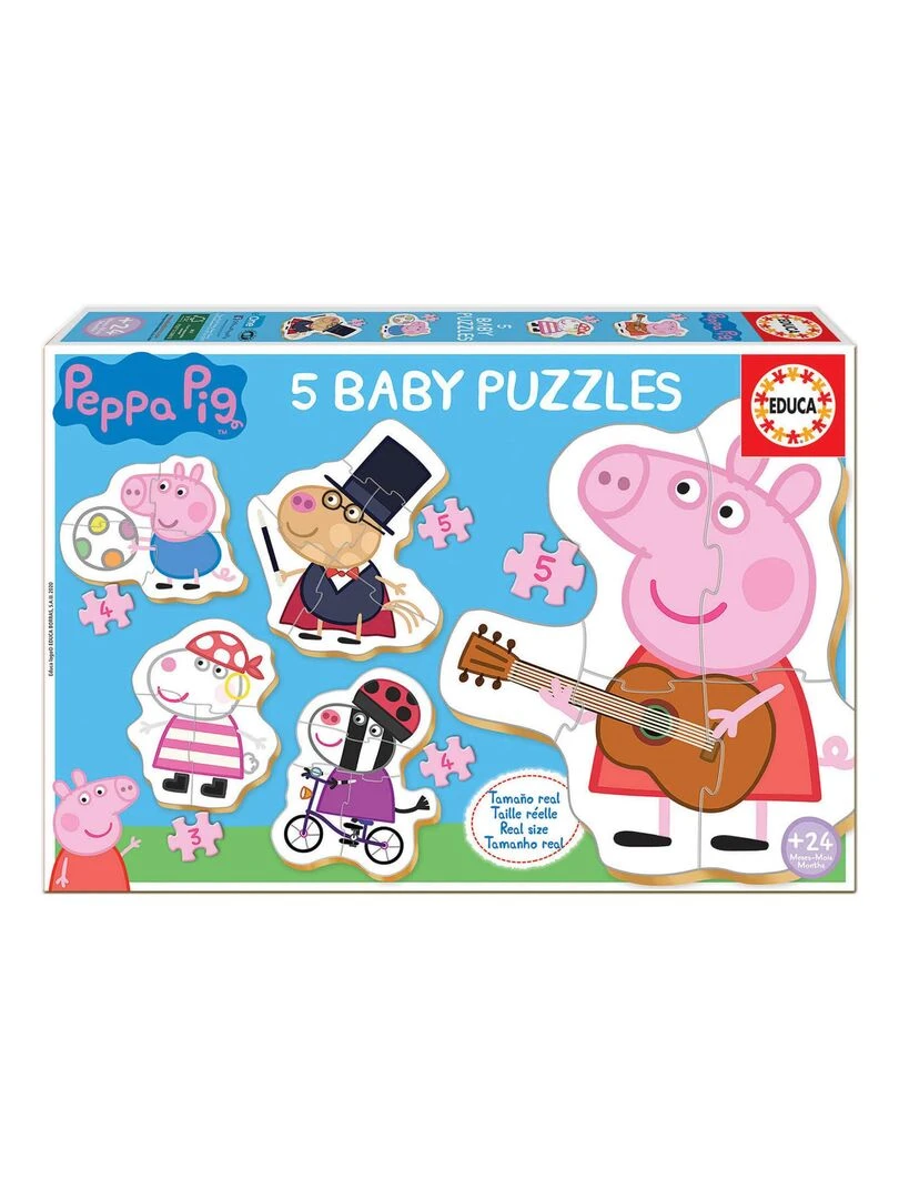Baby puzzle : 5 puzzles de 3 à 5 pièces : Peppa Pig N/A